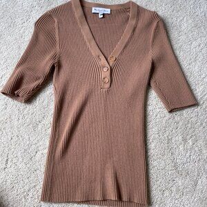 Michael Stars Knit Camel Colored Sweater Size XS